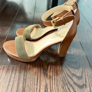 Brown and Gold Women's Heels